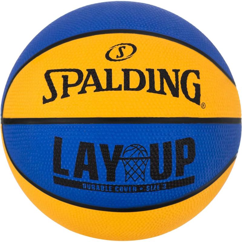 Spalding Lay-Up Mini Outdoor Basketball 22″(Blue/Orange) - Spalding