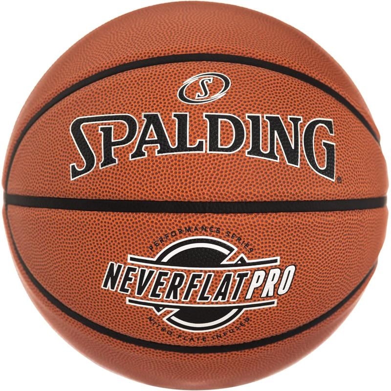 Spalding NeverFlat Pro Indoor/Outdoor Basketball(orange) - Spalding