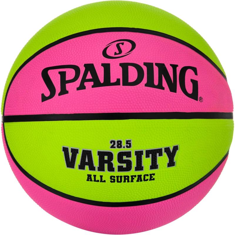 Spalding Varsity Outdoor Basketball(Pink/Green) - Spalding